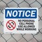 Signmission No Personal Cell Phone Use Allowed, 14 in W x Rectangle, Plastic OS-2PACK-NS-P-1014-L-14735 - alternate 7